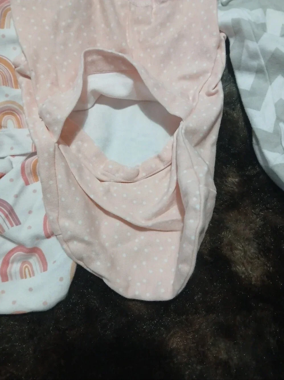 SwaddleMe 4-Pack Infant Swaddles - Pink, Peach Rainbow & Gray Chevron